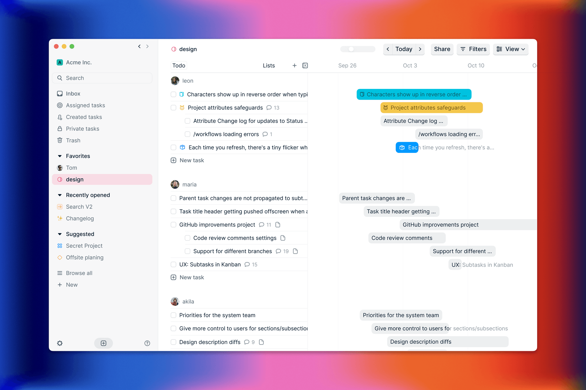 Height Gantt View